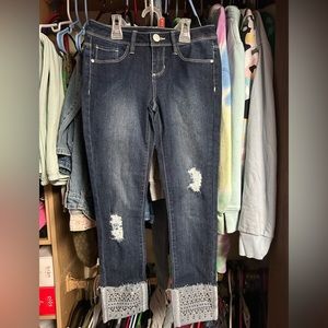 Brand new!!! Adorable cuffed jeans